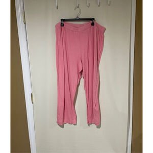 Women's Talbots Pink White Polka Dot Pajamas Pants 2X